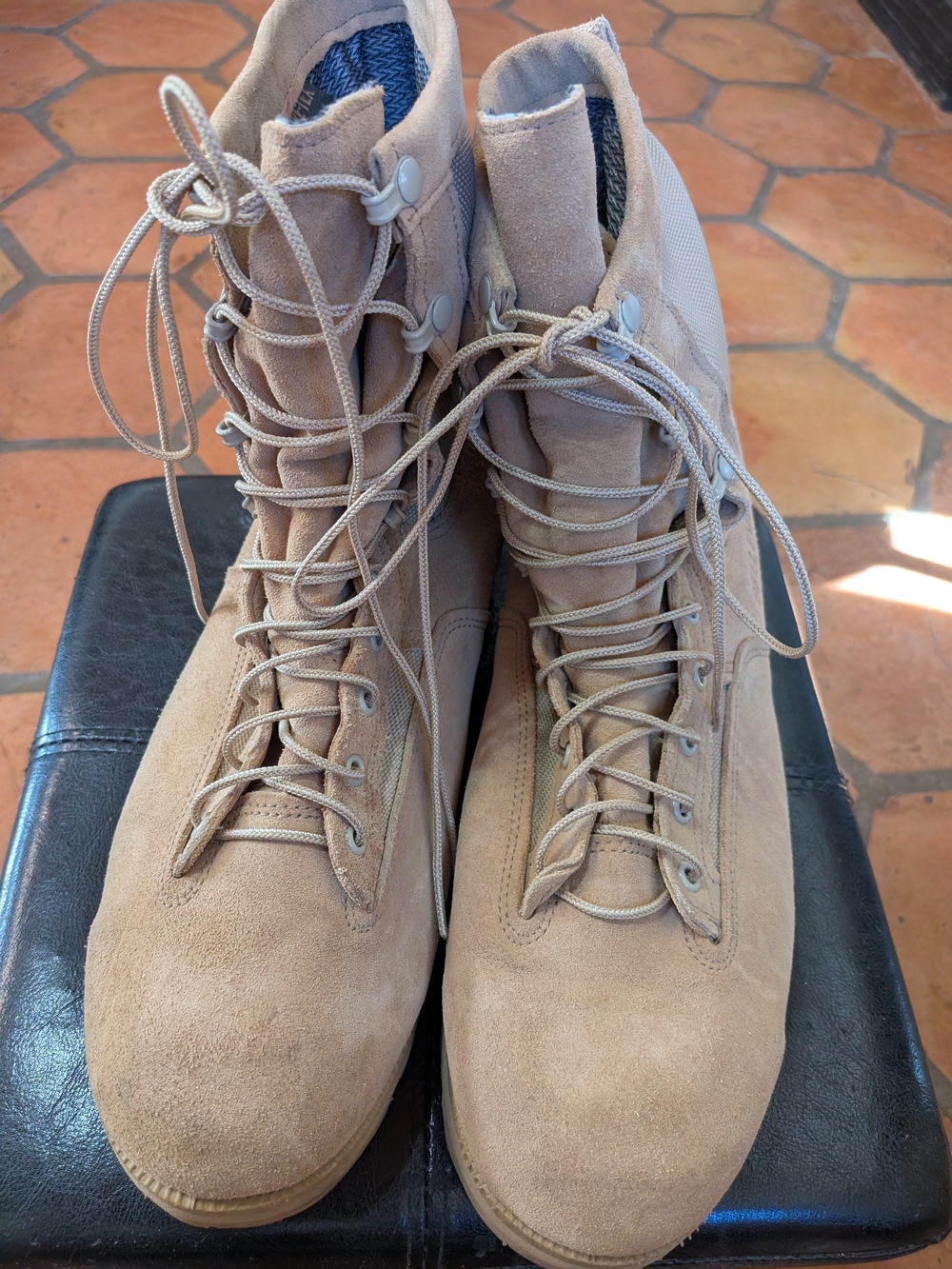 Men's Belleville 790 G Suede Tactical Boots in Tan Size 13 W